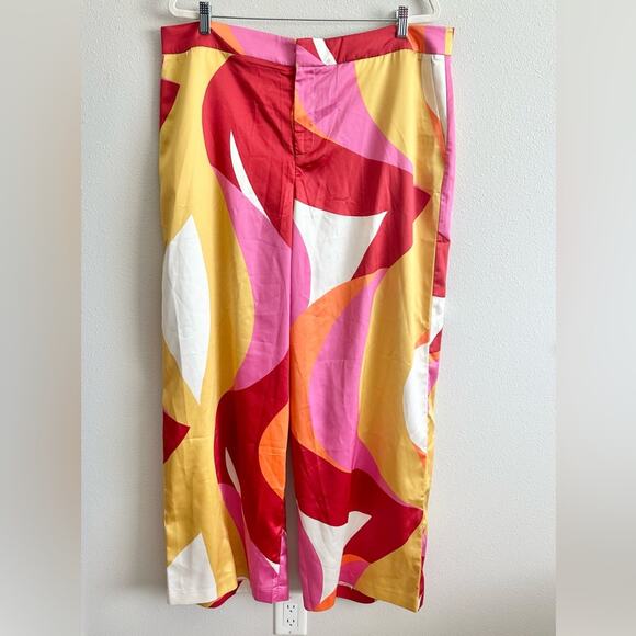 NEW Eloquii Printed Wide Leg Pant in Graphic Swirl Size 16 - Picture 4 of 12